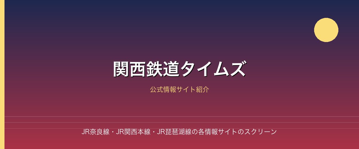 JR奈良線・JR関西本線・JR琵琶湖線の各情報サイトのスクリーン